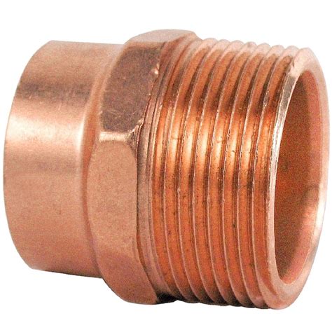 1 1/4 copper pipe to 1 1/4 pvc adapter
